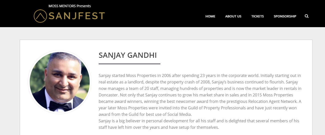 Sanjay Ghandi, Moss Properties